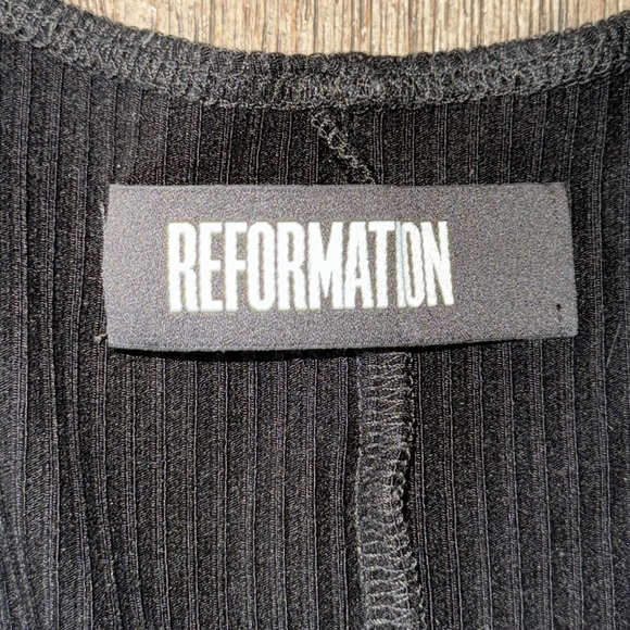 Reformation Cally Dress Black - Picture 7 of 11